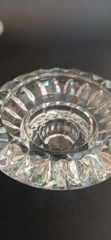 Vintage crystal candle holders