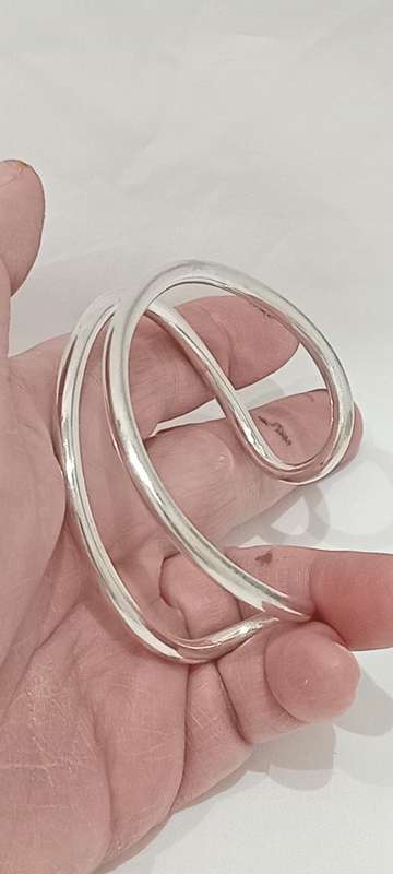 Tiffany & Co sterling silver open cuff bangle
