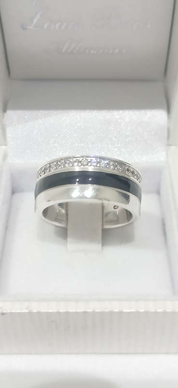 Sterling silver Emporio Armani ring
