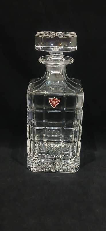 Vintage Somerset crystal whiskey decanter