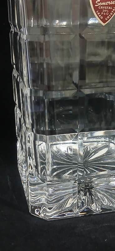 Vintage Somerset crystal whiskey decanter