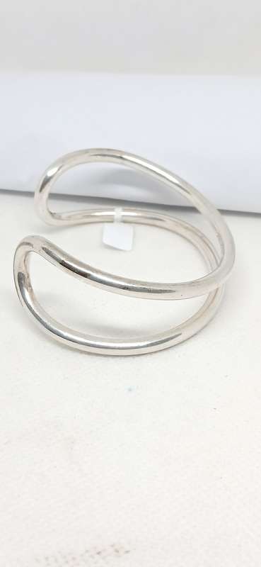 Tiffany & Co sterling silver open cuff bangle