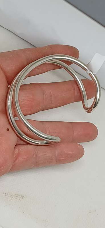 Tiffany & Co sterling silver open cuff bangle