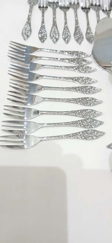 Vintage Elwezetta chrome plate cutlery set