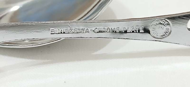 Vintage Elwezetta chrome plate cutlery set
