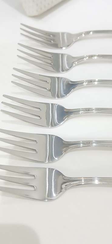 Vintage Eetrite 'Avon' stainless steel cake fork set