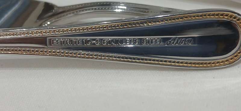 Vintage Eetrite 'Avon' stainless steel cake fork set