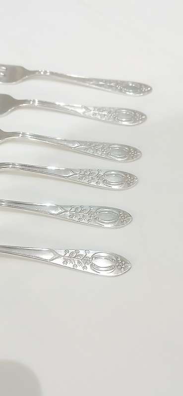 Vintage Em-ess EPNS cake forks