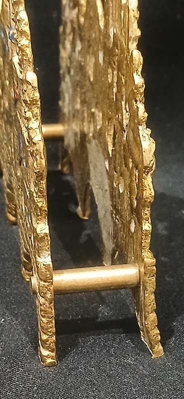 Vintage brass 'Jerusalem' letter holder