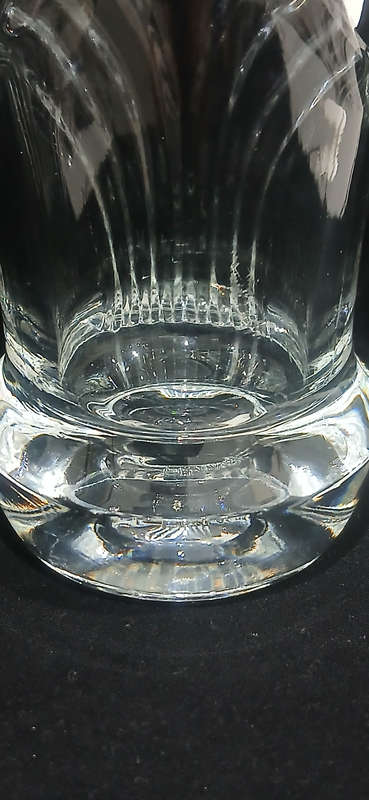 Vintage French crystal vase