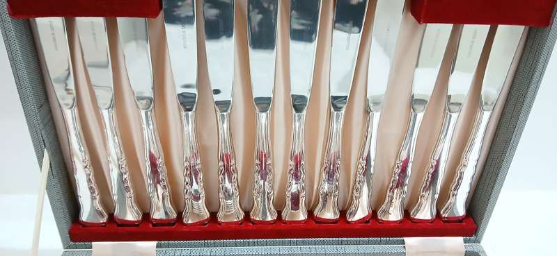 1960s Viners 56 piece silver plate cutlery set