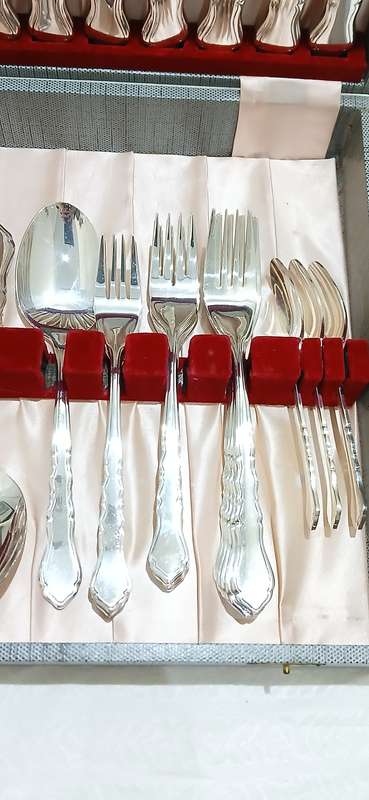 1960s Viners 56 piece silver plate cutlery set