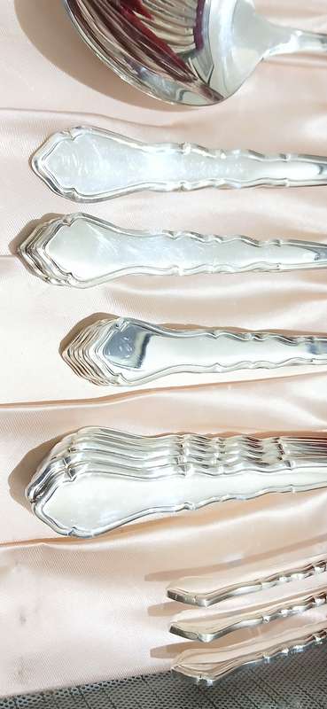 1960s Viners 56 piece silver plate cutlery set