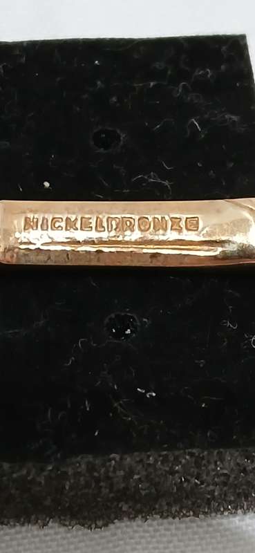 1970s Nickel/bronze bamboo style spoon and fork set