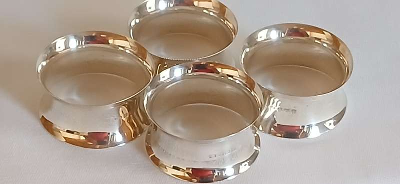 Antique Thomas Wilkinson sterling silver napkin rings
