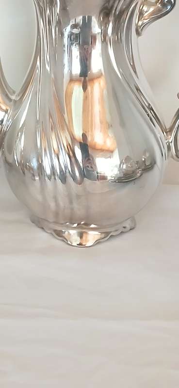 1930s R.W German porcelain with silver overlay teaset