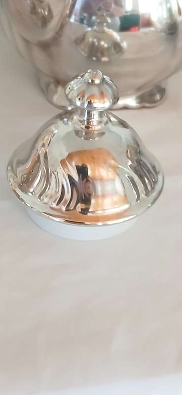 1930s R.W German porcelain with silver overlay teaset