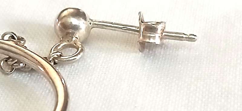 Sterling silver heart earrings