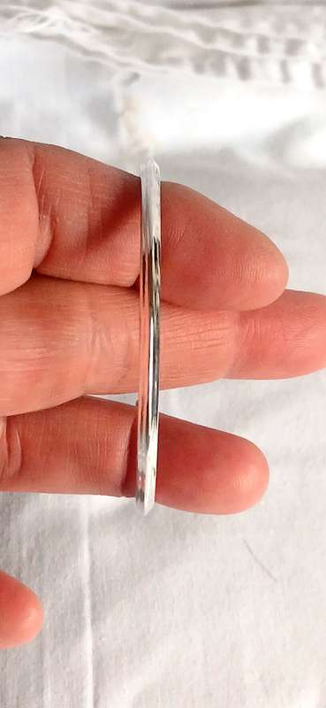 Sterling silver large hoop earrings