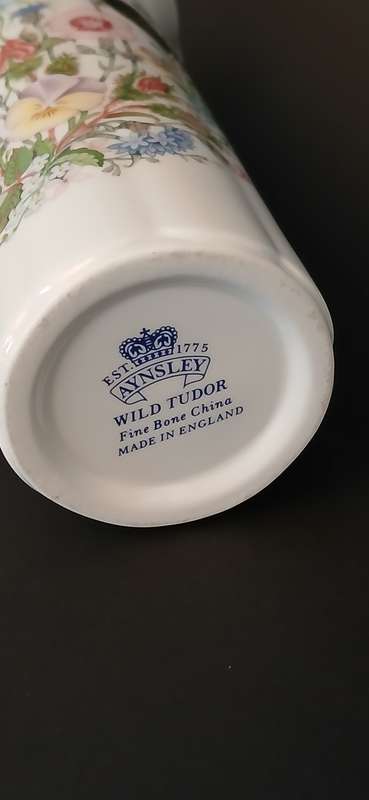 Vintage Royal Aynsley ' Wild Tudor'  vase