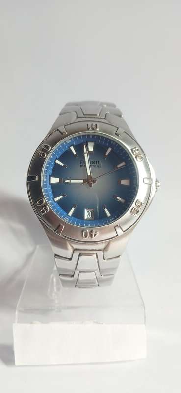 Fossil Blue men's dress watch