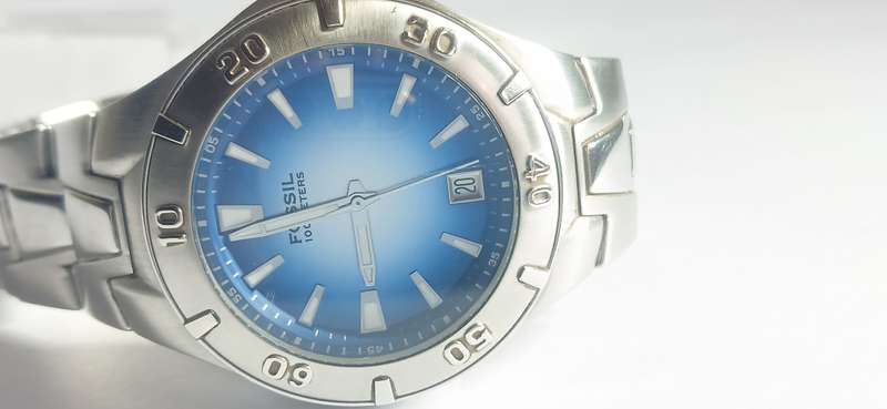 Fossil Blue men's dress watch
