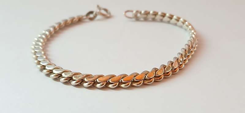 Sterling silver solid bracelet