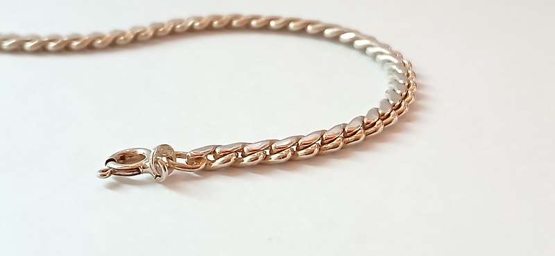 Sterling silver solid bracelet