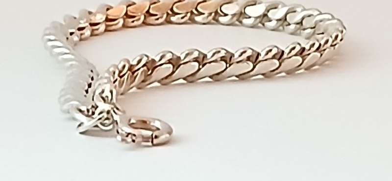Sterling silver solid bracelet