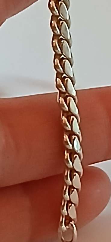 Sterling silver solid bracelet