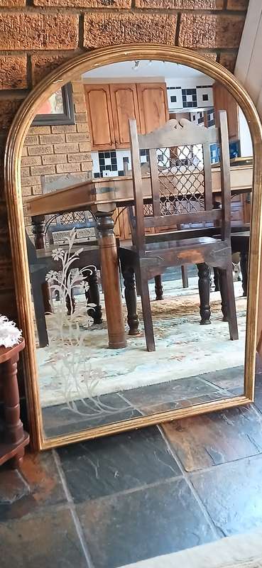 1960s Mirror with gold frame