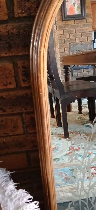 1960s Mirror with gold frame