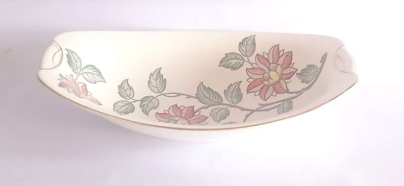 1950s - 60s Maling oval bowl