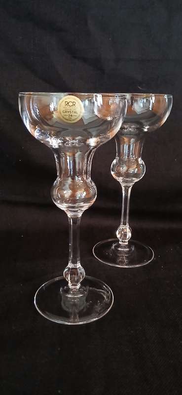 Vintage RCR crystal candle holders