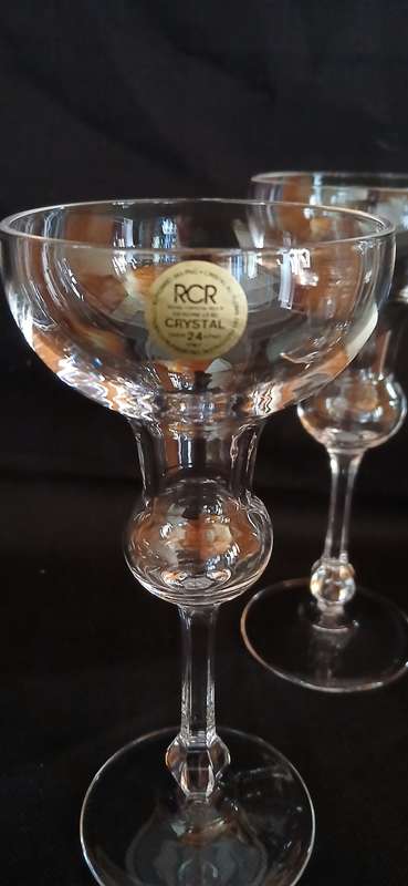 Vintage RCR crystal candle holders