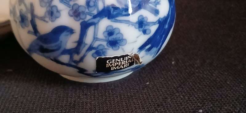 Vintage miniature Imari plate and jug set