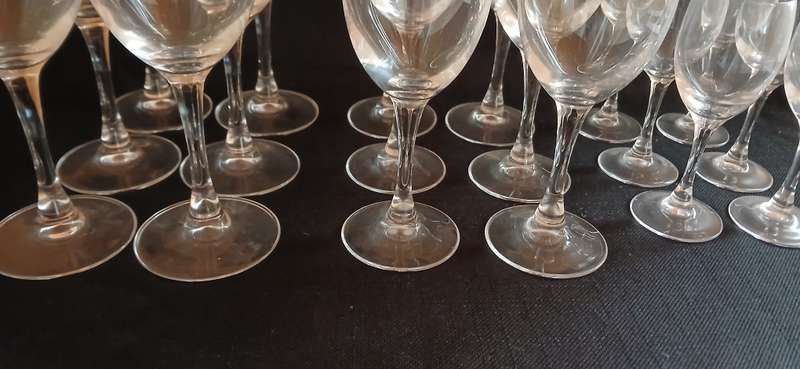 Vintage Cristal D' Arques variety of glasses