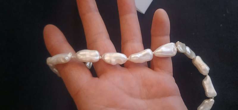 Vintage large pearl necklace