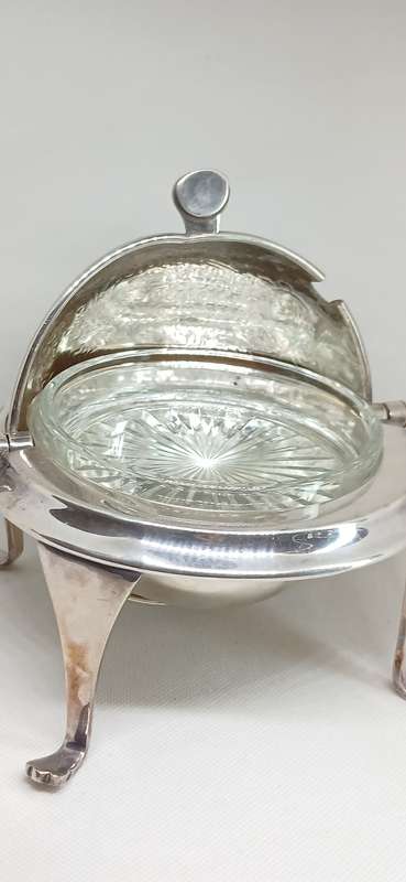 Vintage Barker Ellis roll top butter dish