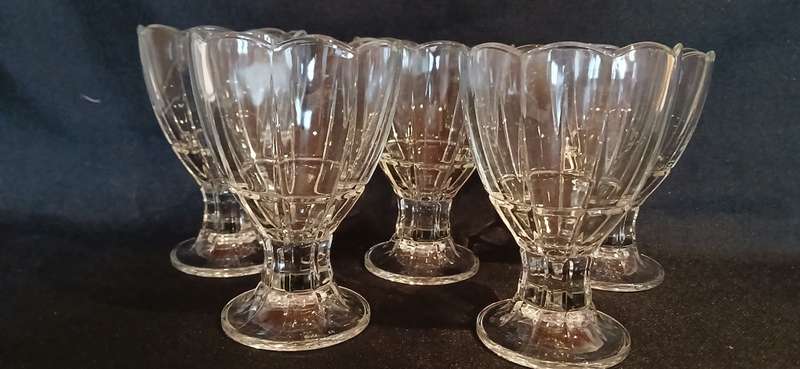 Vintage Bormioli Rocco dessert glasses