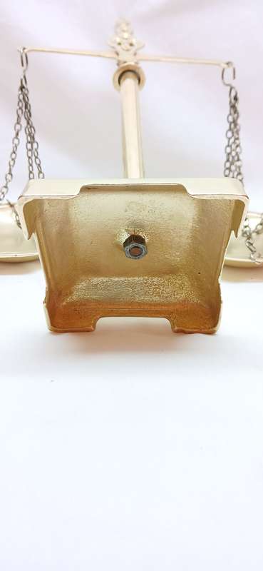 Vintage brass scale