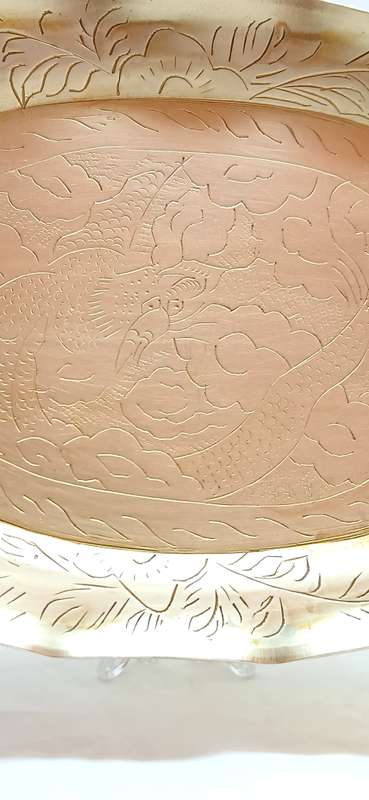 Antique Chinese brass plates