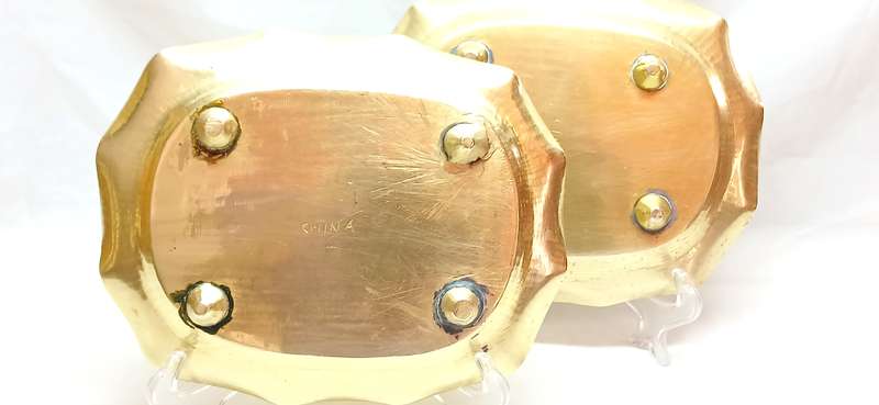 Antique Chinese brass plates