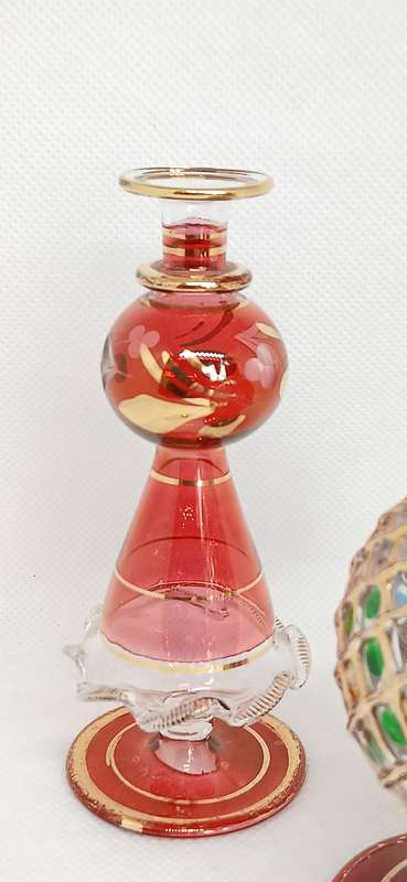 Egyptian hand blown perfume bottles