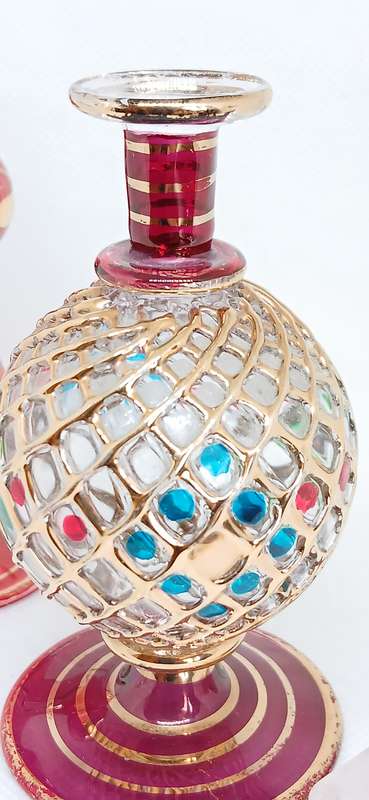 Egyptian hand blown perfume bottles