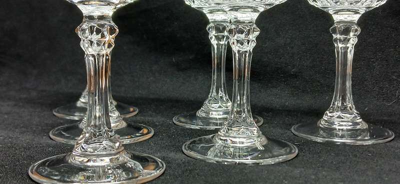 Vintage Cristal D'arques dessert glasses
