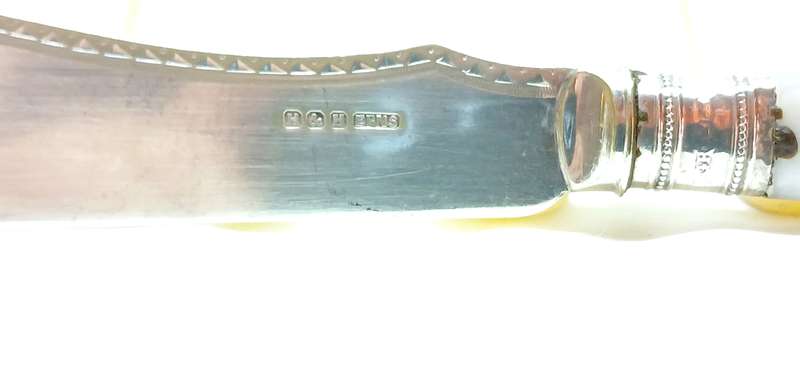 Antique Huck & Heath Silversmiths cutlery set