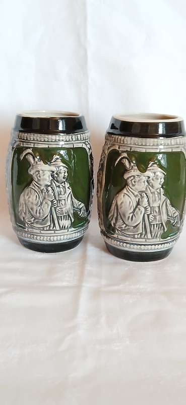 Vintage German beer steins