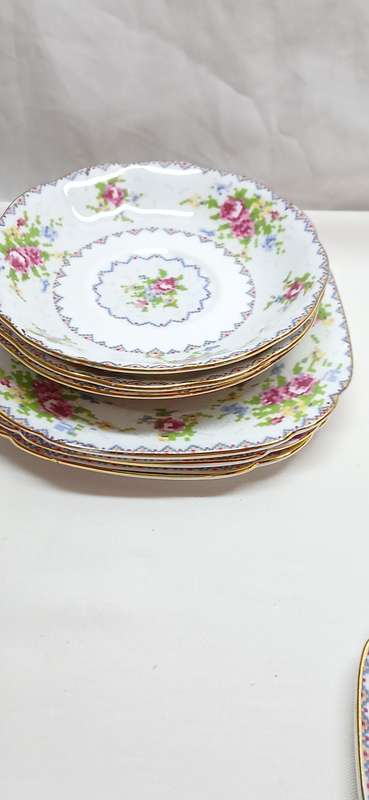 1940s Royal Albert 'Petit Point' trios