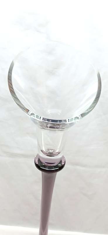 Vintage glass candle holder